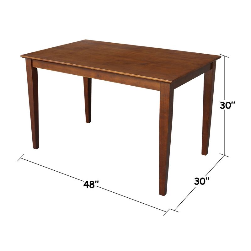30' X 48' Solid Wood Top Table with Shaker Legs - International Concepts, 5 of 10
