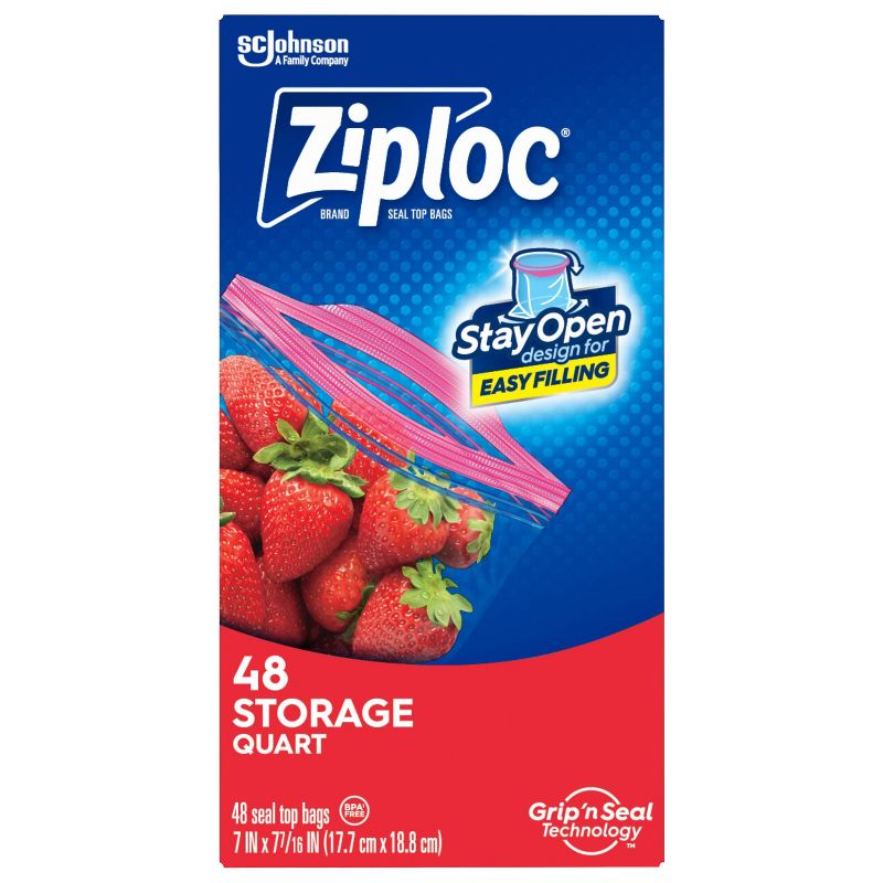 Ziploc Storage Quart Bags, 4 of 18