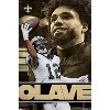 Trends International NFL New Orleans Saints - Chris Olave 24 Unframed Wall Poster Print Clear Push Pins Bundle 22.375" x 34" - 4 of 4