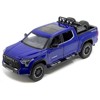 2023 Toyota Tundra TRD 4x4 Pickup Truck Blue Metallic with Sunroof and Wheel Rack 1/24 Diecast Model Car - 2 of 3