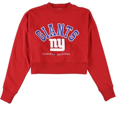 Tommy Hilfiger Womens NY Giants Cropped Sweatshirt