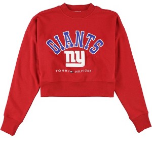 Tommy Hilfiger Womens NY Giants Cropped Sweatshirt - 1 of 2
