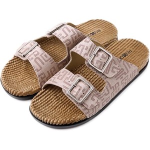 Roxoni Women's Fashion Double Buckle Indoor/Outdoor Sandal - 1 of 4