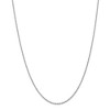 Black Bow Jewelry 2mm, 14k White Gold, Handmade Solid Rope Chain Necklace - 3 of 4