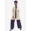 ellos Plus Size Drawstring Waist Dress Coat - 4 of 4