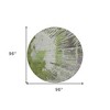 Olive Green Artichoke Green And Fern Green Abstract Washable Indoor Outdoor Area Rug - 3 of 4