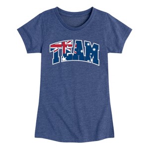 Girls' - Instant Message - Team Australia Fitted Short Sleeve Graphic T-Shirt - 1 of 4