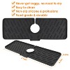 NewHome"Silicone Faucet Mat for Kitchen & Bathroom Sink, Splash Guard, Drain Pad, Drip Catcher, Drying Mat"Black - 4 of 4
