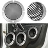 Unique Bargains Round Mesh Trim Car Auto Speaker Grille Cover Silver Tone - 2 of 4