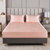 Satin Comforter Set Bed in a Bag – 7-Piece Luxury Pom Pom Bedding with Sheets & Pillowcases, Soft Silky All-Season Quilt - 3 of 4