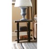 Pomona 2 Shelf End Table Reclaimed Wood Rustic Natural - Alaterre Furniture: Solid Wood, Metal Legs, 27" High, 2 Shelves - 3 of 4