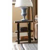 Pomona 2 Shelf End Table Reclaimed Wood Rustic Natural - Alaterre Furniture: Solid Wood, Metal Legs, 27" High, 2 Shelves - image 3 of 4