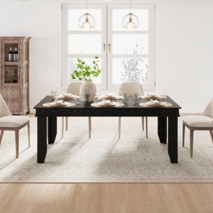 Farmhouse Dining Table for 6-8, 71" Long Kitchen Table with Sturdy Wood Frame, Large 6ft Rectangular Table for Dining Room & Kitchen - 1 of 4