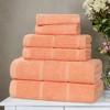 Smart Twist Viscose Cotton Blend Medium Weight Solid Ribbed Towel Set by Blue Nile Mills - 2 of 4