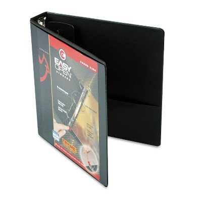 Cardinal EasyOpen ClearVue Locking Round Binder 1.5" Cap 11 x 8 1/2 Black 11111