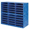 Bankers Box Classroom collection 30-Compartment Literature Organizers 28.5" x 12.375" Blue (3384401) - 3 of 4