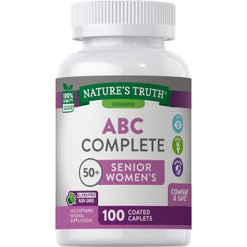 Nature's Truth Senior ABC Complete Multivitamin For Women Over 50 Plus | 100 Caplets