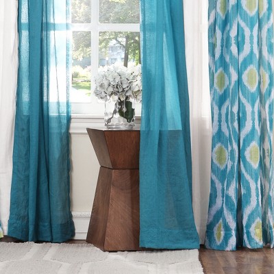 Marine Semi-Sheer Polyester Rod Pocket Window Panel, 50" x 95"