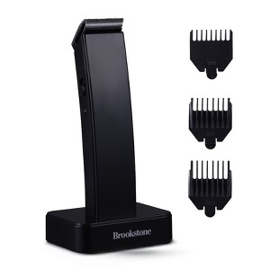 Brookstone Cordless Hair Trimmer - Beard, Hair & Body Grooming, Charging Base, Adjustable - 1 of 4