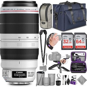 Canon EF 100-400mm f/4.5-5.6L IS II USM Lens with Altura Photo Complete Accessory and Travel Bundle - 1 of 4