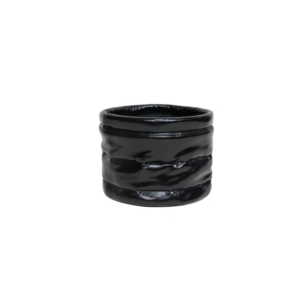 SoHome Round Pop Up Decorative Storage Basket Black