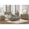 NicBex Nightstand with 2 Drawers,1pc Side Table with Metal Pulls and Wood Legs,Bedside Table for Bedroom,Living Room - 3 of 4