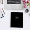 Blue Sky Weekly/Monthly Wirebound Planner 8.5"x11" Solid Black - 2 of 4
