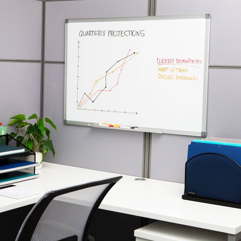 Mind Reader 9 to 5 Collection Dry Erase Magnetic Board 24&#34;x 36&#34; White, 2 of 8