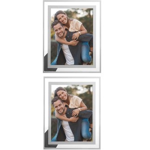 REGALWOVEN Wedding Home Glass Vertical or Horizontal Picture Frame for Tabletop Display - 1 of 4