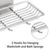 Aoibox Self Adhesive Bar Soap Dish for Shower, Bathroom Soap Holder Wall Mount ¨C Stainless Steel, Silver - 4 of 4