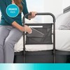 Stander Stable Bed Rail with Support Legs for Seniors, Black - 3 of 4