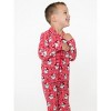 RuffleButts Toddler Gender Neutral Holiday Button Up Pajama Set - 4 of 4