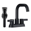 Two-Handle Widespread Bathroom Sink Faucet with 3-Hole Installation and 360� Swivel Spout - 3 of 4