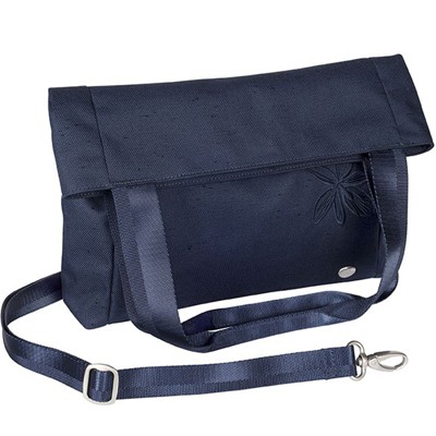 Haiku Lyric Foldover Tote Midnight