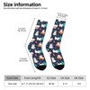 Colorful Christmas Pattern Women Printed Crew Socks Funny Funky Socks Soft Polyester Novelty Gifts for Artists Men - 2 of 4
