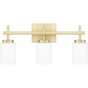 Quoizel Lighting Wilburn 3 - Light Vanity in  Satin Brass - 1 of 3