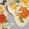 Acekool Washable Floral Area Rug – Soft Low Pile, Non-Slip, Foldable Vintage Design for Living Room & Bedroom - 3 of 4
