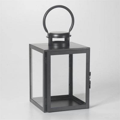 11" Huntington Metal Outdoor Lantern Black - Smart Living