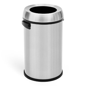 WhizMax 65L/17Gal Trash Can, Industries Stainless Steel Commercial Trash Can - 1 of 1