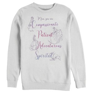 Men's Disney Princesses Mom Qualities Sweatshirt - 1 of 3