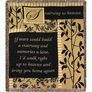 Manual Woodworks and Weavers Stairway to Heaven Inspirational Tapestry Throw, 50 × 60 - 1 of 3