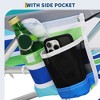 Backpack Beach Chair for Adults, Portable Lay Flat Folding Beach Chair with 5 Reclining Positions, Phone Pocket, Cup Holder & Towel Bar - 4 of 4