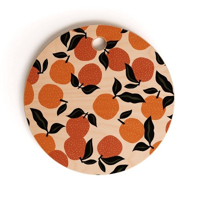 13" Wood Alisa Galitsyna Orange Garden Cutting Board - society6