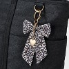 Heart and Leopard Bow Handbag Charm - A New Day™ Brown: Animal Print Keychain with Lobster Claw Clasp, Iron & Zinc Alloy - 2 of 3