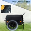 Resenkos Black Bicycle Cargo Trailer withRemovable Box, Waterproof Cover, 2x16in Wheels, Bike Wagon - 4 of 4