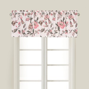 C&F Home Blair Garden Cotton Beige Valance Window Treatment Set of 2 - 1 of 3