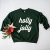 Simply Sage Market Women's Graphic Sweatshirt Holly Jolly Bold Cursive - 3 of 4