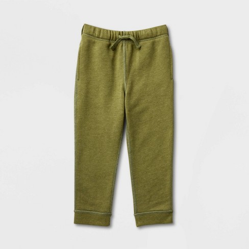 Toddler Adaptive Fleece Jogger Pants - Cat & Jack™ Olive Green 3t : Target