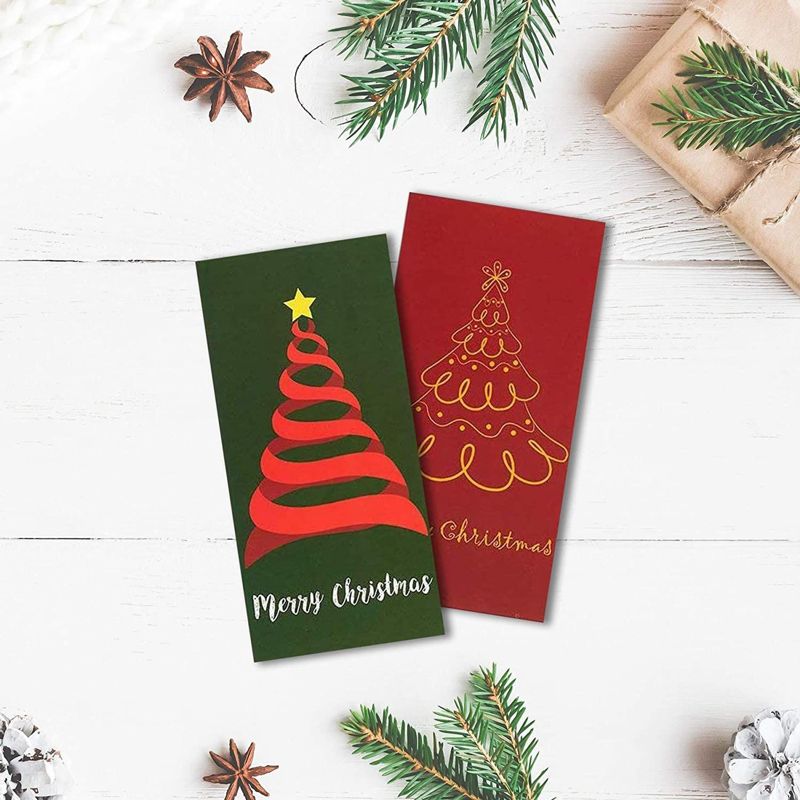 Best Paper Greetings 36 Pack Merry Christmas Money Cards with Envelopes in 6 Assorted Festive Designs (4 x 7 In), 4 of 8