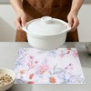 REGALWOVEN Farmhouse Placemats Set of 6 Linen Placemats for Dining Table Decor Indoor Outdoor Washable Floral Kitchen Table Mat - 4 of 4